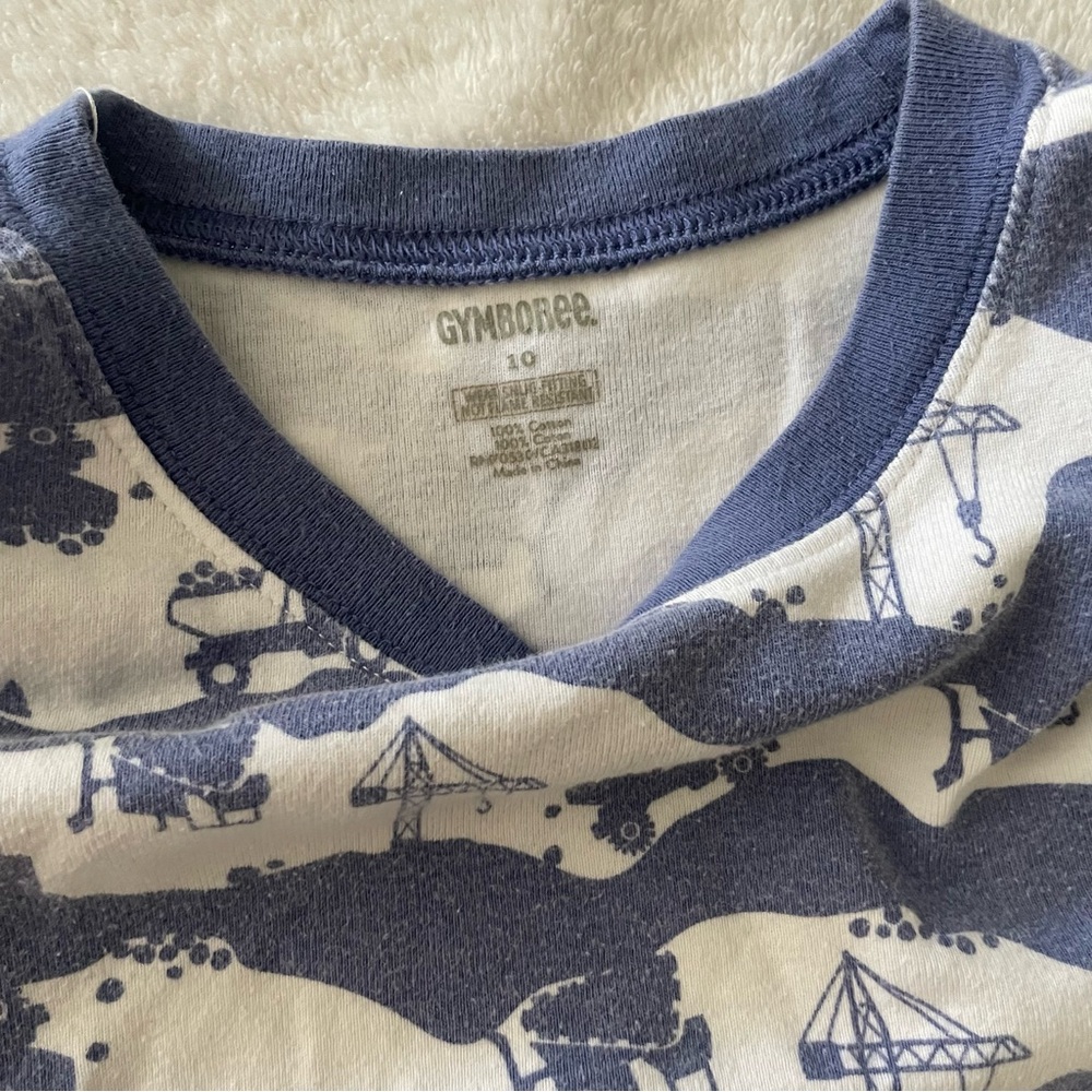 Boys Gymboree construction pajamas  size 10 - Picture 2 of 5